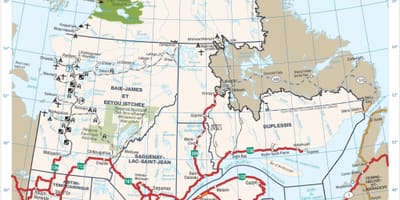 Карта доріг quebec Канада