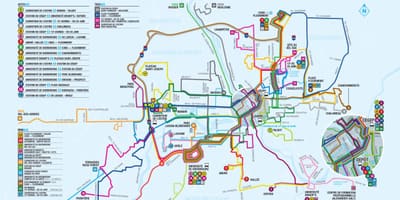 Квебек міських автобусних маршрутах карті