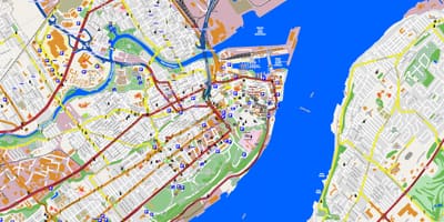Карта міста Квебек і околиці